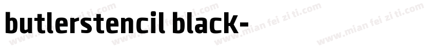 butlerstencil black字体转换